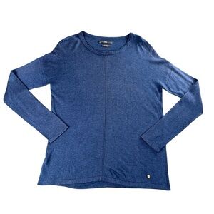 Brax Women's Merino Cashmere Knit Sweater In Dark Blue Size 38 (S)